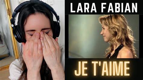 Singer Reaction To Lara Fabian Je T Aime Live In Paris