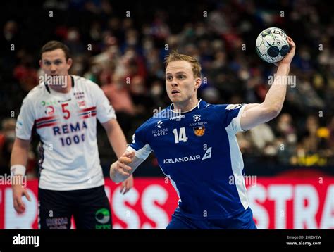 Budapest Hungary 28th January 2022 Omar Ingi Magnusson Of Iceland