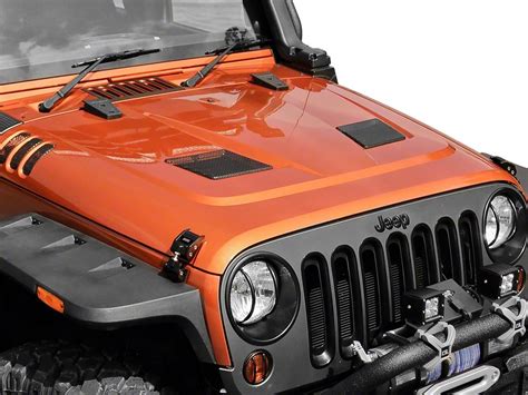 Rugged Ridge Jeep Wrangler Performance Vented Hood Unpainted 17759 01 07 18 Jeep Wrangler Jk