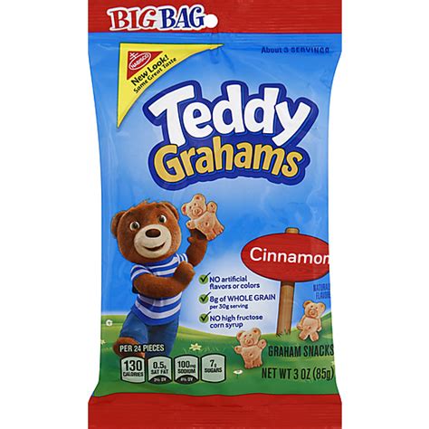 Teddy Grahams Graham Snacks 3 oz Comidas y acompañantes empacados