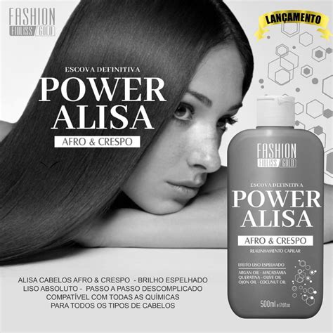 ESCOVA ALISANTE POWER A MELHOR DEFINITIVA ALISA AFRO GRADATIVO FASHION