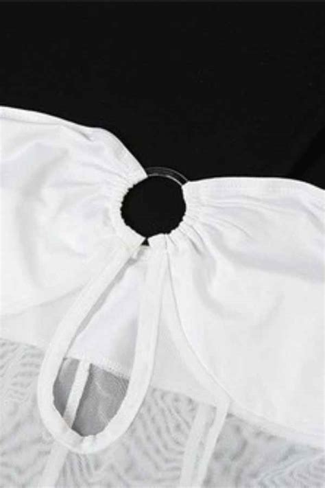 Sexy SeeThrough Mesh Off Shoulder Bikini Cover Up Dress WoW Garments