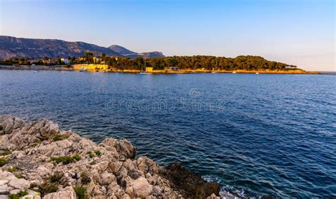 Seashore Panorama Of Saint Jean Cap Ferrat Resort Town On Cap Ferrat