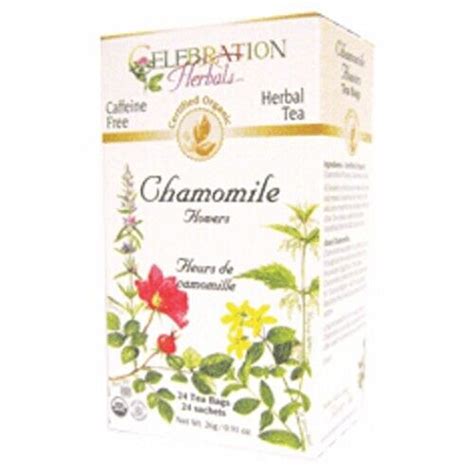 Biologique Camomille Fleurs Th Sacs Par Celebration Herbals Ebay