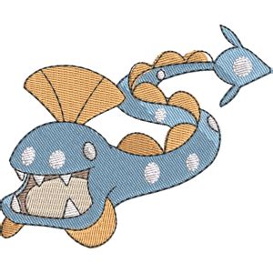 Huntail Pokemon Free Machine Embroidery Design Download in PES, JEF ...