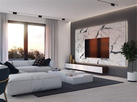 Asto Design Agata Stopa Modern Livingroom Feature Wall Living Room