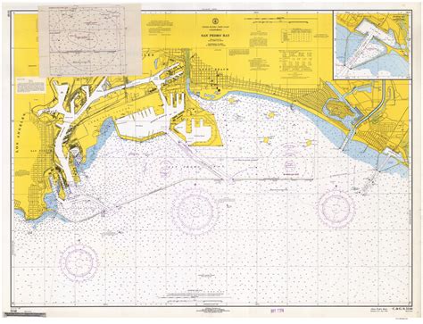 San Pedro Bay 1968 Old Map Nautical Chart Pc Harbors 5148