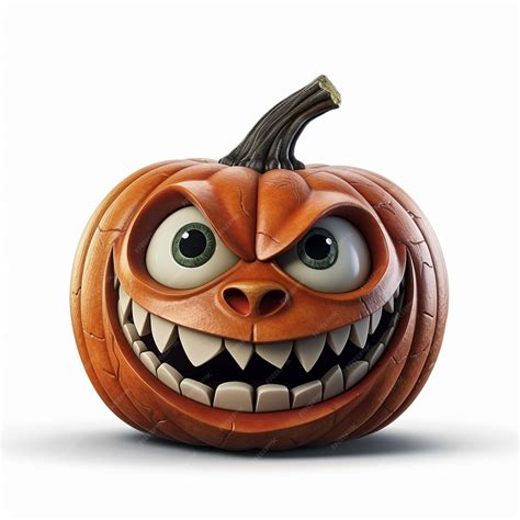 Premium AI Image | Halloween Pumpkin isolated on white background ...