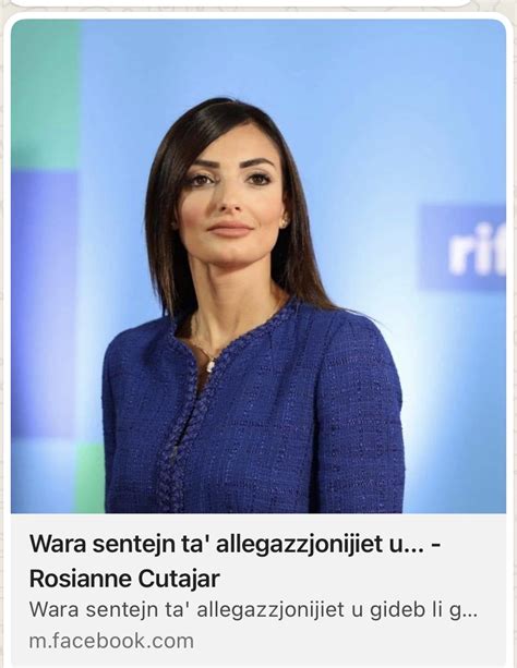 Rosianne Cutajar Cleared Mid Dipartment Tat Taxxa Wara Akku I Serji