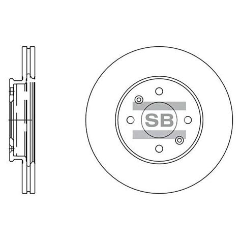 SD2039 Sangsin - Тормозной диск передний вентилируемый SD2039 - купить ...