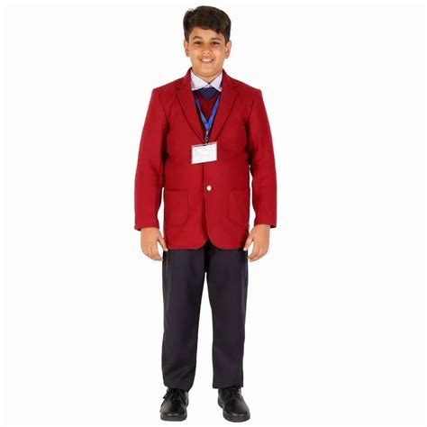 Self Design Wool Blend School Uniform Blazer at Rs 400 in Varanasi | ID: 2852916347162