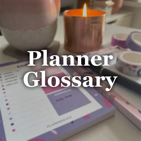 planner glossary planning terms    plannerface