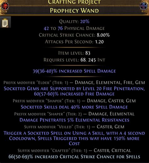 Crafting advice. Seasoned crafters. How would you make this wand better? : r/PathOfExileBuilds