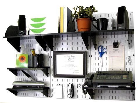 Wall Control Office Organizer Unit Wall Mounted Office Desk Storage and ...