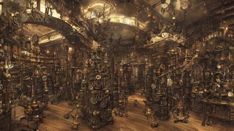 A Steampunk Store By Tian Gan Ultra Detailed Stable Diffusion OpenArt