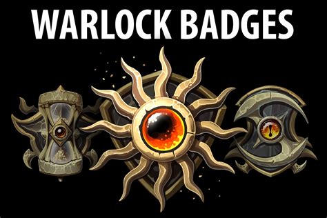 Warlock Badges 2d Icons Unity Asset Store