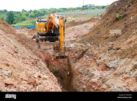 Excavator Digging