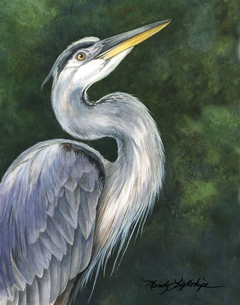 Watercolor Artists International: Wildlife Art, Bird, Nature "Blue ...