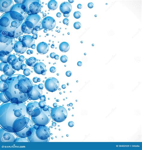 Blue Bubbles Background Stock Vector Illustration Of Vector 58402559