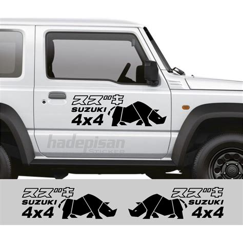 Jual Stiker Mobil Cutting Sticker Body Mobil Jeep Suzuki Jimny Badak