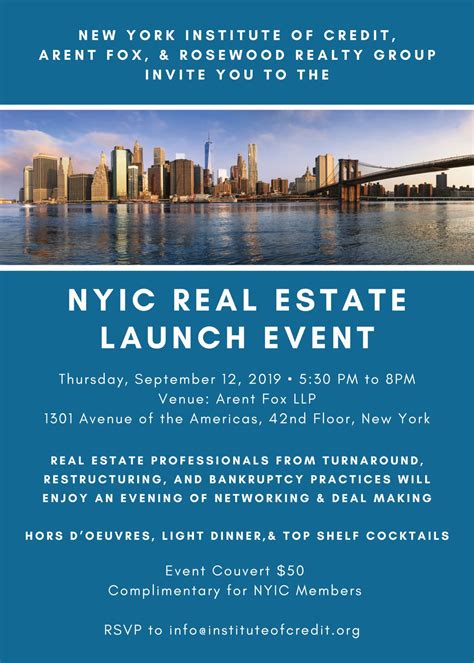 NYIC Real Estate Launch Cocktail Party GZ New - New York Institute of ...