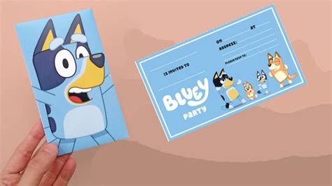 Printable Bluey Birthday Party Invitations Cbeebies Bbc