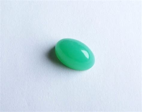 Chrysopras Cabochon Oval 5 41 Carat 13 X 8 Mm EBay