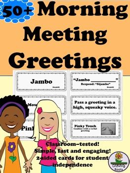 Morning Meeting Greetings by GrowingRoots | Teachers Pay Teachers