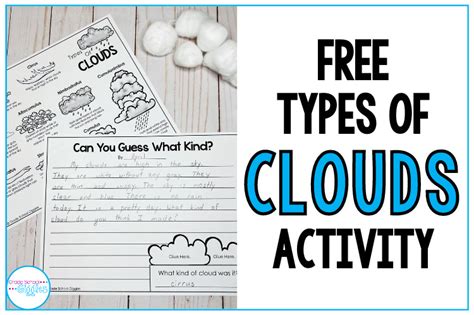 Types Of Clouds Activity For Kids - Grade School Giggles