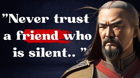 Never Trust A Friend Who Is Silent Quotes Sun Tzu Best Quote YouTube