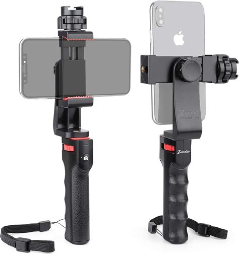 Zeadio Stabilisateur Bluetooth Pour Smartphone Poign E De Montage