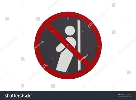 Do Not Lean On Door Wallguide Stock Illustration 717716818 Shutterstock