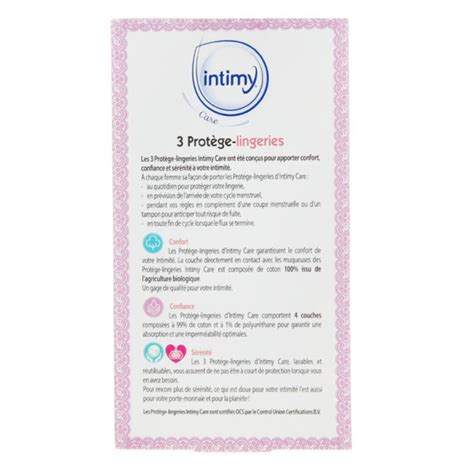 Intimy Care Prot Ge Slips Lavables Et R Utilisables Coton Bio