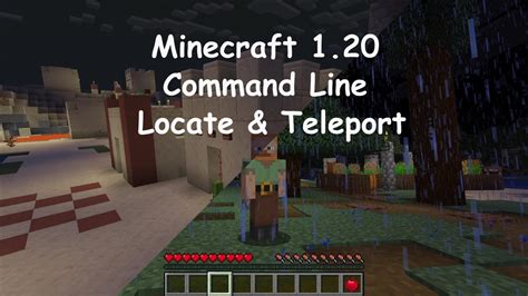 How To Teleport To Villages In Minecraft Youtube