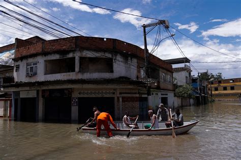 Brazils Rio De Janeiro State Confronts Flood Damage After Heavy Rain