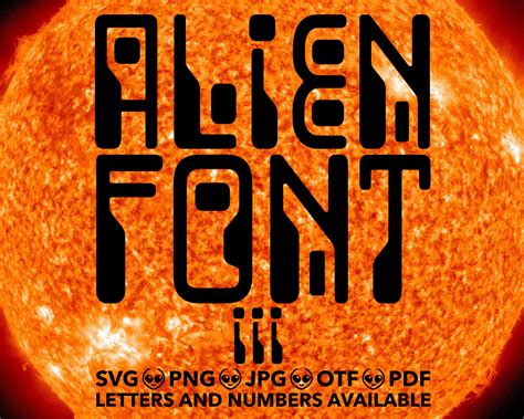 Alien Font 3 SVG, Alien Font 3 TTF, Alien Letters Svg, Png, Jpg, Ttf ...