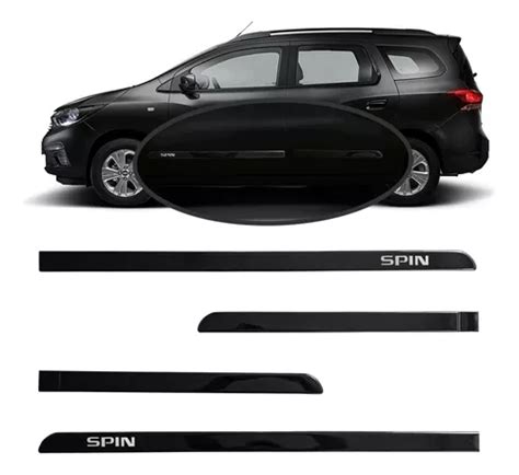 Friso Lateral Chevrolet Spin Original Preto Ouro Negro Frete Gr Tis