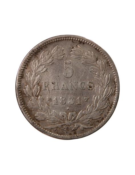 Louis Philippe﻿ 5 Francs 1831 Ma Marseille Tranche En Creux Argent