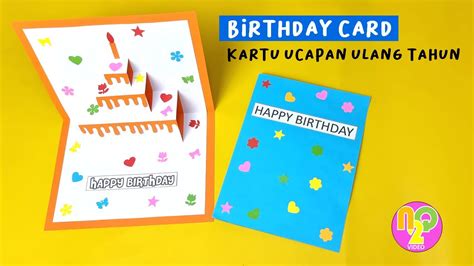 Cara Membuat Kartu Ucapan Ulang Tahun Dari Kertas Karton Lembar Edu