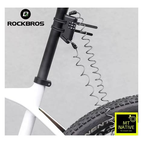 Rockbros Multifunctional Helmet Lock Waterproof Adjustable Password