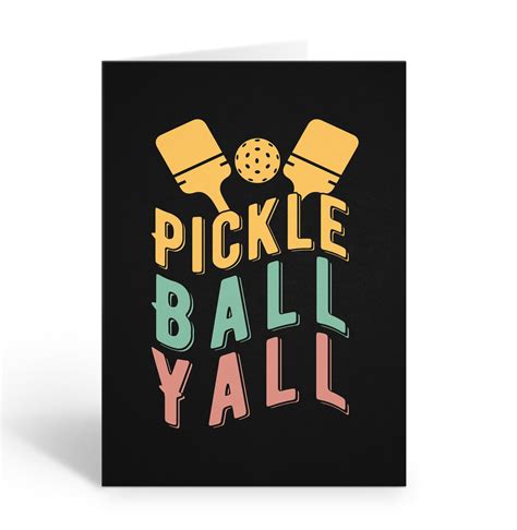 Pickleball Note Card