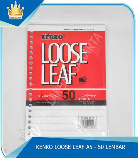 Jual Loose Leaf A Kenko Kertas Isi Binder Note Lembar Di Lapak