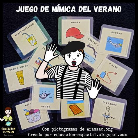 Juego de mímica Verano