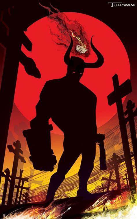 Hellboy Cross Road By Artist Tom Kelly By TomKellyART Daredevil Art