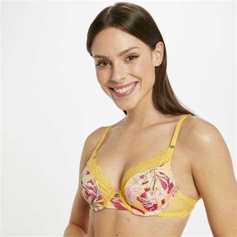 Soutien gorge Ampliforme Coque Moulée Jaune Morgan Lingerie Lemon Curve