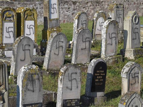 More Than Jewish Graves Defaced In France With Nazi Swastikas The