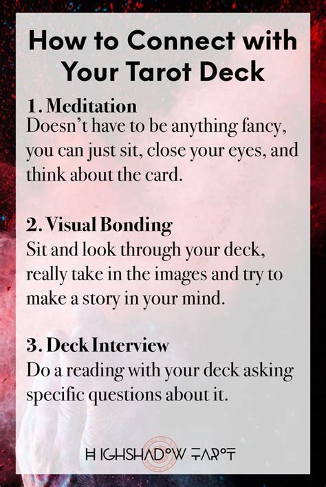 How To Bond With A Tarot Deck