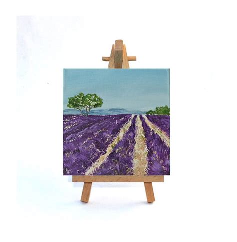 Painting Lavender 11 Canvas Small 8x8 Inch20x20 Cmacrylic - Etsy