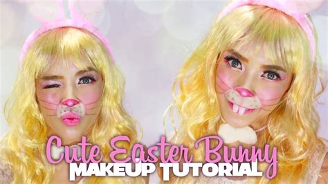 Cute Easter Bunny Makeup Tutorial Halloween Series Youtube