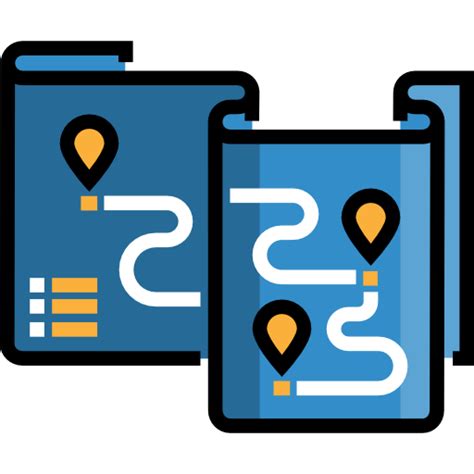 Mapa De Ruas Ícone Gratis